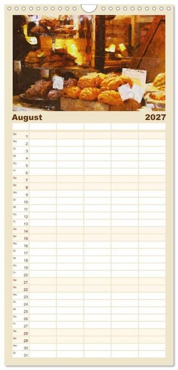 Produktbild: Familienplaner 2027 - Kaffeesatz - Kunst und Tradition mit 5 Spalten (Wandkalender, 21 x 45 cm) CALVENDO