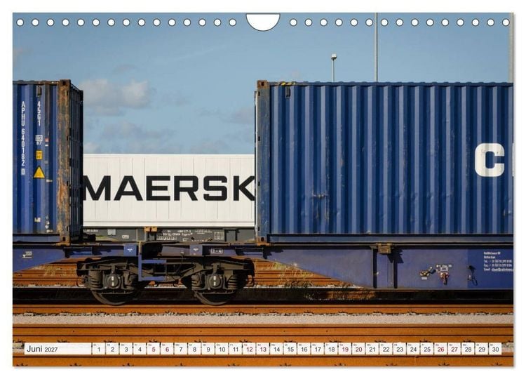 Produktbild: JadeWeserPort Wilhelmshaven &ndash; Maritime Perspektiven am Containerhafen (Wandkalender 2027 DIN A4 quer), CALVENDO Monatskalender