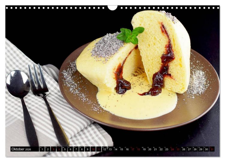 Produktbild: DESSERTVARIATIONEN (Wandkalender 2026 DIN A3 quer), CALVENDO Monatskalender