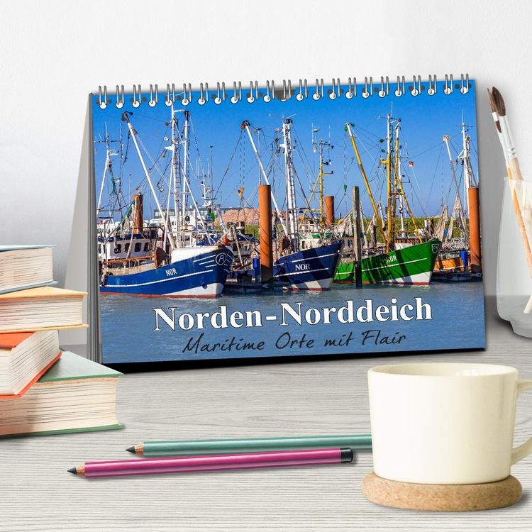 Produktbild: Norden-Norddeich. Maritime Orte mit Flair (Tischkalender 2027 DIN A5 quer), CALVENDO Monatskalender