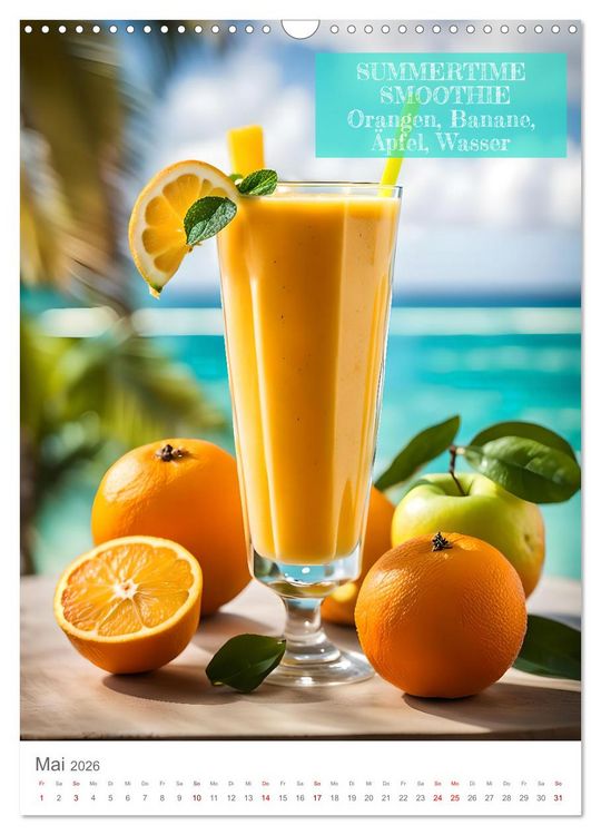 Produktbild: Vitamine im Glas - Gesunde Smoothie Kreationen (Wandkalender 2026 DIN A3 hoch), CALVENDO Monatskalender