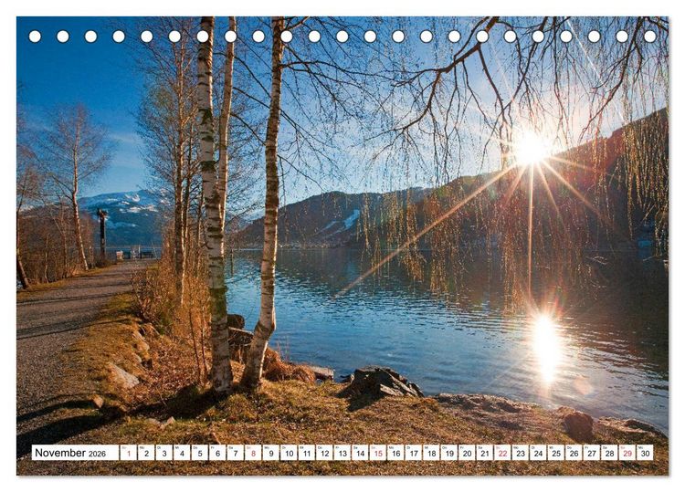 Produktbild: Der Zeller See im sch&ouml;nen Salzburger Land (Tischkalender 2026 DIN A5 quer), CALVENDO Monatskalender