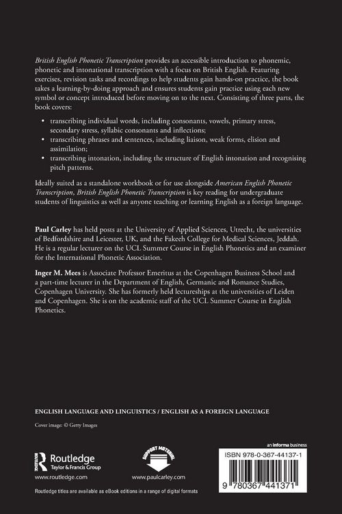 Produktbild: British English Phonetic Transcription