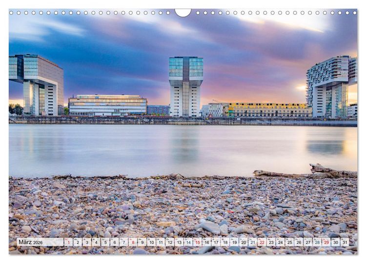 Produktbild: K&ouml;lsche Impressionen bei Tag und Nacht (Wandkalender 2026 DIN A3 quer), CALVENDO Monatskalender
