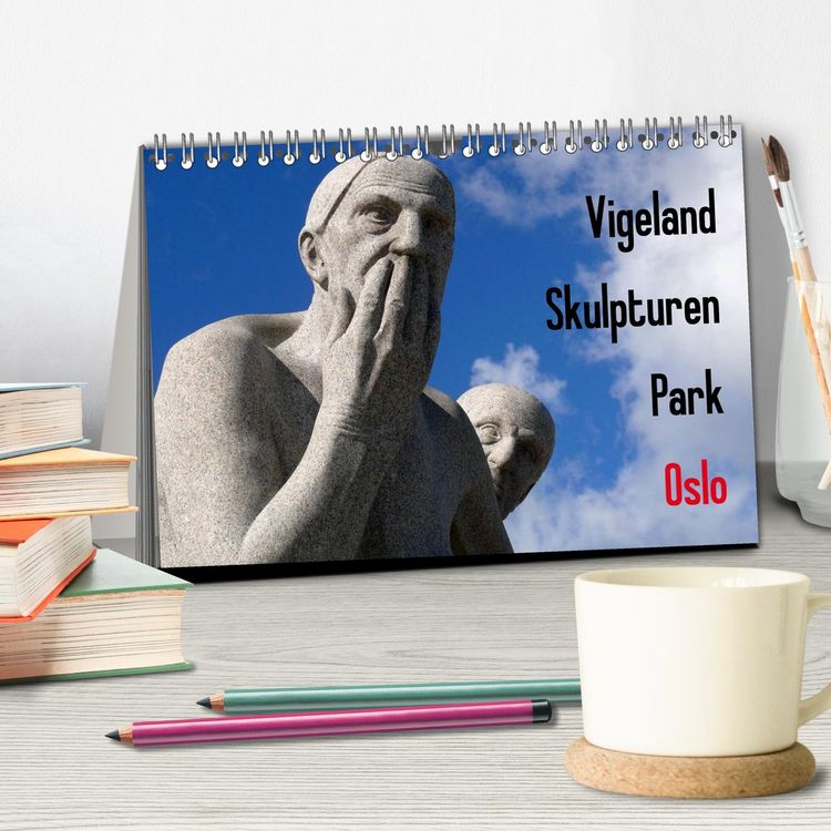 Produktbild: Vigeland Skulpturen Park Oslo (Tischkalender 2026 DIN A5 quer), CALVENDO Monatskalender
