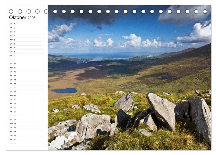 Produktbild: Irland - der romantische S&uuml;dwesten - Kerry (Tischkalender 2026 DIN A5 quer), CALVENDO Monatskalender