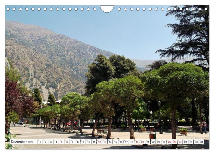 Produktbild: Von den Anden zum Pazifik - Santiago de Chile und Umgebung (Wandkalender 2026 DIN A4 quer), CALVENDO Monatskalender