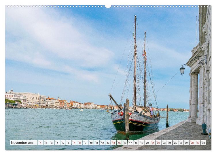 Produktbild: Venedig. Lagunenstadt in Italien (hochwertiger Premium Wandkalender 2026 DIN A2 quer), Kunstdruck in Hochglanz