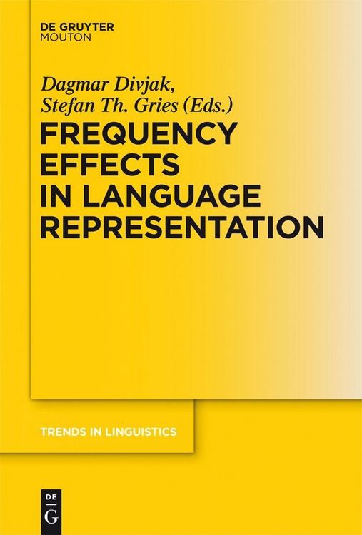 Produktbild: Frequency Effects in Language Representation