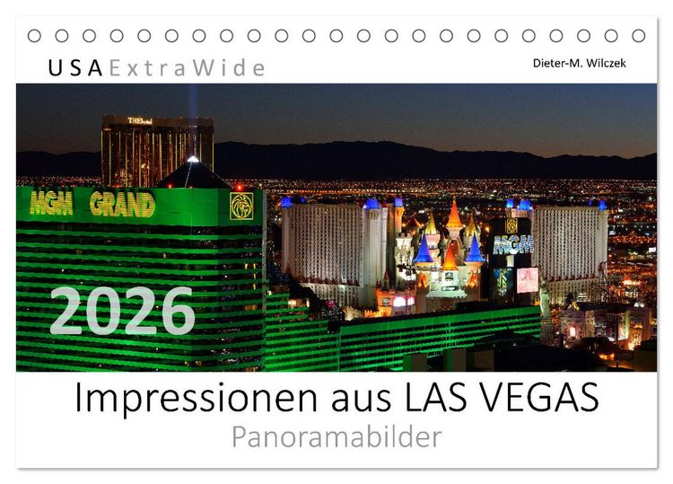 Produktbild: Impressionen aus LAS VEGAS (Tischkalender 2026 DIN A5 quer), CALVENDO Monatskalender
