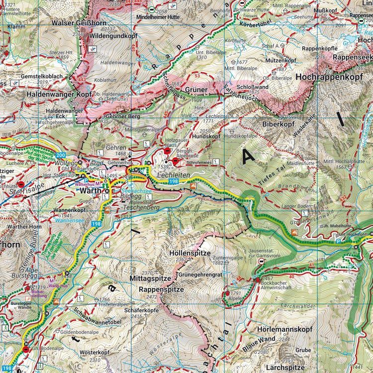 Produktbild: Freytag & berndt Wanderkarte WK 351 Lechtaler Alpen - Allg&auml;uer Alpen 1:50.000