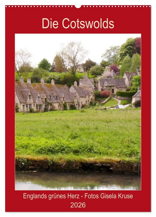 Produktbild: Die Cotswolds Englands gr&uuml;nes Herz (Wandkalender 2026 DIN A2 hoch), CALVENDO Monatskalender