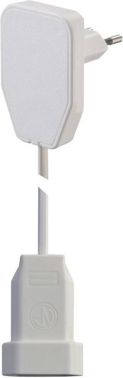 Produktbild: NVB 104573 Strom Verl&auml;ngerungskabel Wei&szlig; 0.80m H03VVH2-F 2X 0,75mm&sup2;