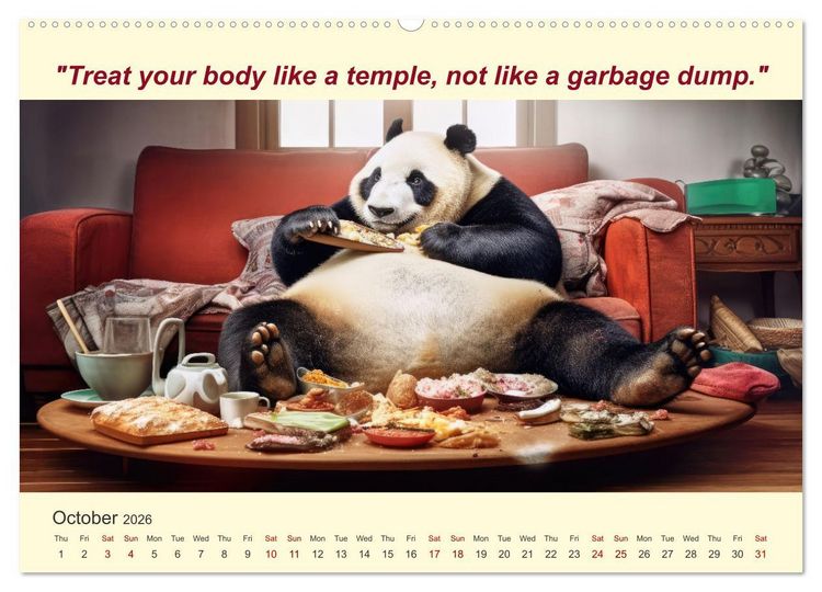 Produktbild: The funniest way to your dream figure (High Quality Premium Wall Calendar 2026 DIN A2 landscape),CALVENDO 12 Month Wall Calendar