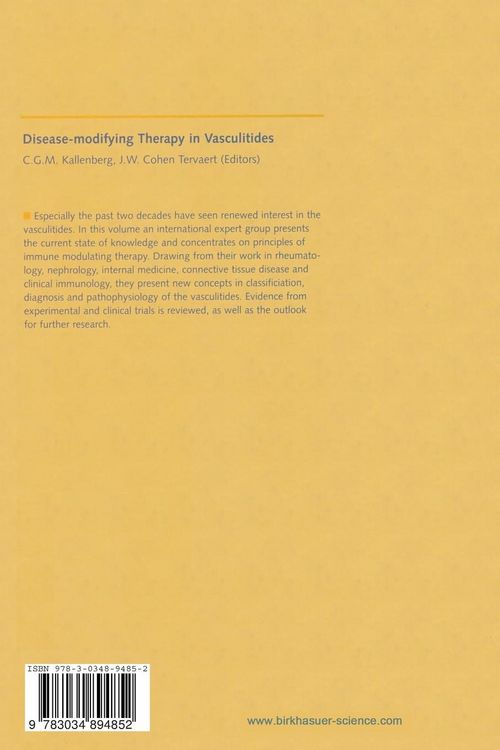 Produktbild: Disease-modifying Therapy in Vasculitides