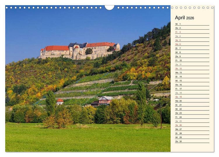 Produktbild: Saale-Unstrut - Region aus Wein und Stein (Wandkalender 2026 DIN A3 quer), CALVENDO Monatskalender