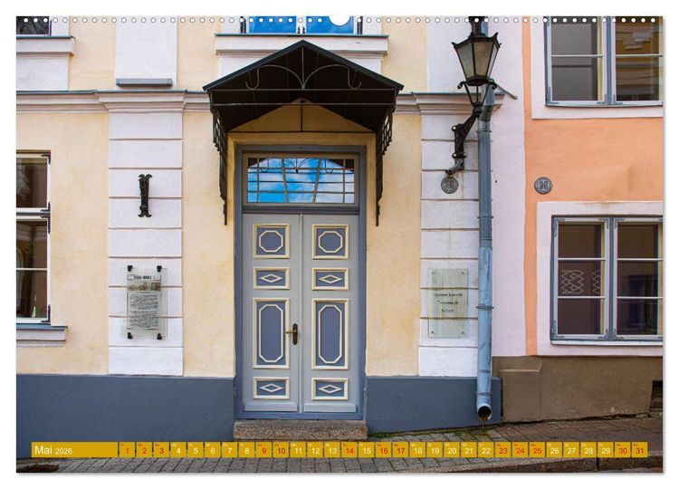 Produktbild: T&uuml;ren-Tore-Tallinn, Stadt mit m&auml;rchenhafter Atmosph&auml;re und Charme (hochwertiger Premium Wandkalender 2026 DIN A2 quer), Kunstdruck in Hochglanz