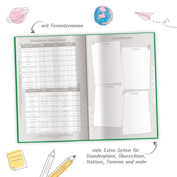 Produktbild: Tr&ouml;tsch Sch&uuml;lerkalender Flexi Gl&uuml;cksreif 23/24