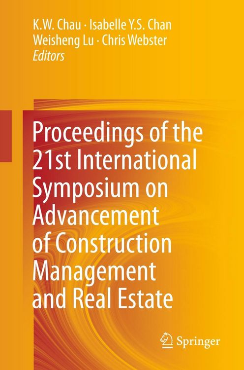 Produktbild: Proceedings of the 21st International Symposium on Advancement of Construction Management and Real Estate