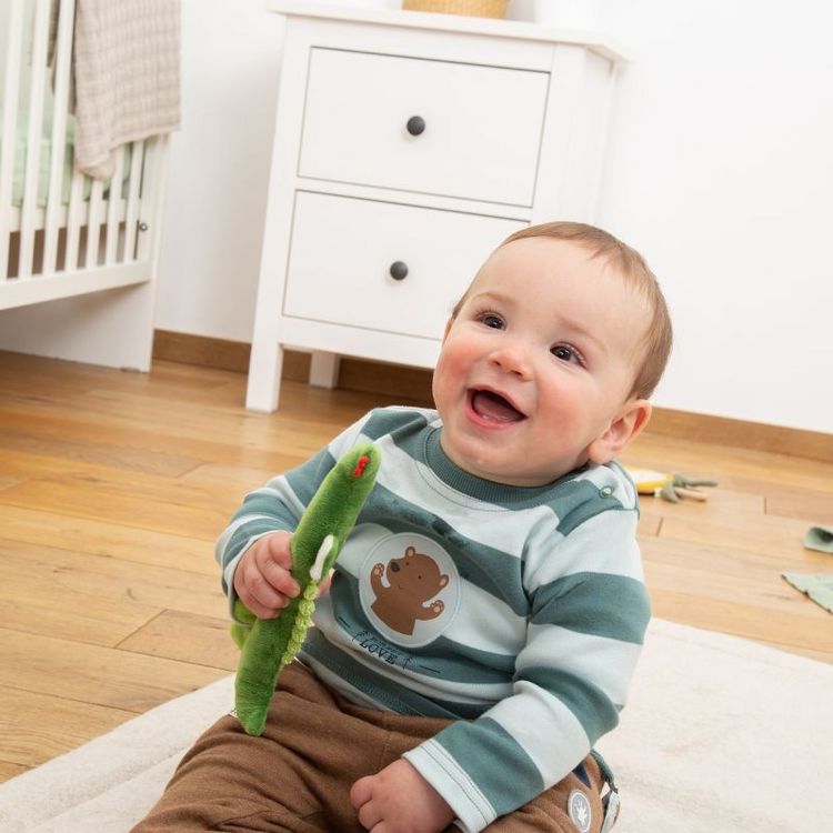Produktbild: sigikid 41178 - Greifling Kroko Kinderbunt, Krokodil, Red Stars Kollektion