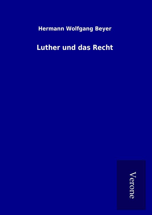 Produktbild: Luther und das Recht