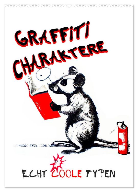 Produktbild: Graffiti Charaktere (Wandkalender 2026 DIN A2 hoch), CALVENDO Monatskalender