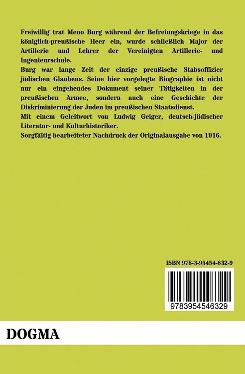 Produktbild: Geschichte meines Dienstlebens - Biographie eines preu&szlig;ischen Stabsoffiziers j&uuml;dischen Glaubens