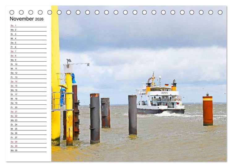 Produktbild: Hallig Hooge - Romantik Pur (Tischkalender 2026 DIN A5 quer), CALVENDO Monatskalender