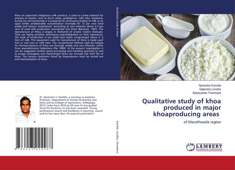 Produktbild: Qualitative study of khoa produced in major khoaproducing areas