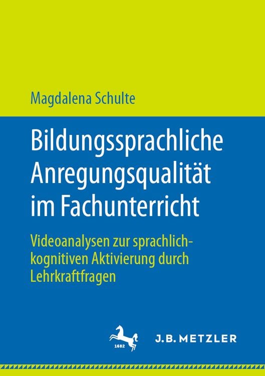 Produktbild: Bildungssprachliche Anregungsqualit&auml;t im Fachunterricht