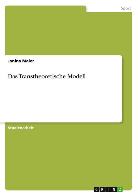 Produktbild: Das Transtheoretische Modell