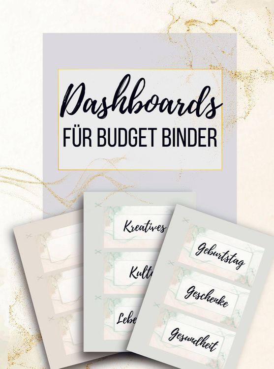 Produktbild: Dashboards f&uuml;r Budget Binder A6