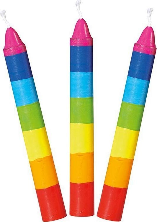 Produktbild: Geburtstagskerzen Set / 10 Stück / Bunt