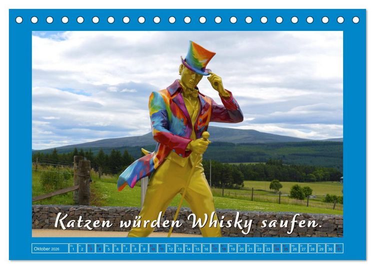 Produktbild: Whisky-Werbespr&uuml;che (Tischkalender 2026 DIN A5 quer), CALVENDO Monatskalender