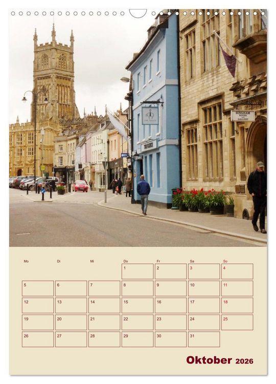 Produktbild: Die Cotswolds Englands gr&uuml;nes Herz (Wandkalender 2026 DIN A3 hoch), CALVENDO Monatskalender