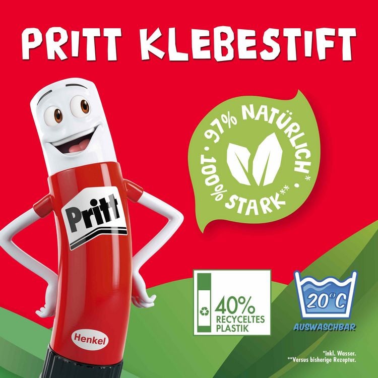 Produktbild: Pritt BTS Designstifte, 2&times;22 g + 1&times;20 g, Blisterkarte