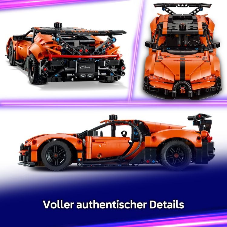 Produktbild: LEGO Technic 42222 Bugatti Chiron Pur Sport Hypercar, Rennauto Spielzeug