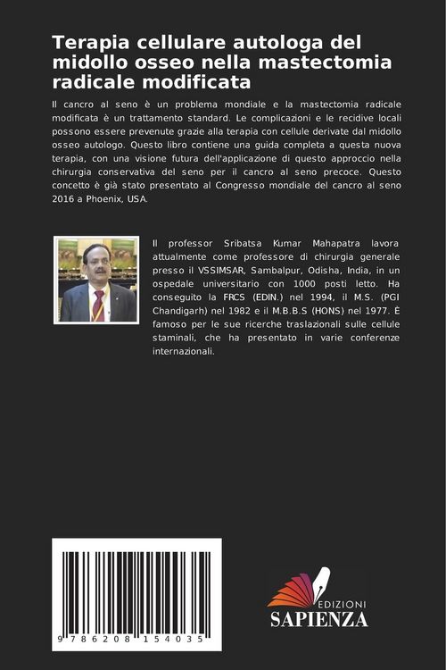 Produktbild: Terapia cellulare autologa del midollo osseo nella mastectomia radicale modificata