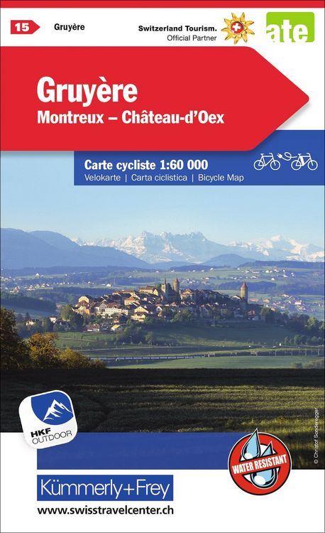 Produktbild: Radwanderkarte Gruy&egrave;re - Montreux - Gstaad mit Ortsindex (15