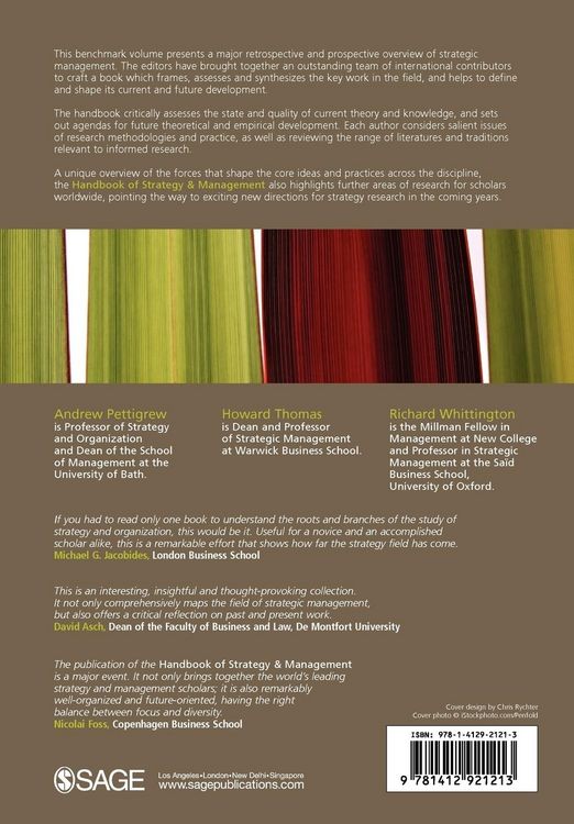 Produktbild: Handbook of Strategy and Management