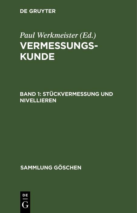 Produktbild: St&uuml;ckvermessung und Nivellieren