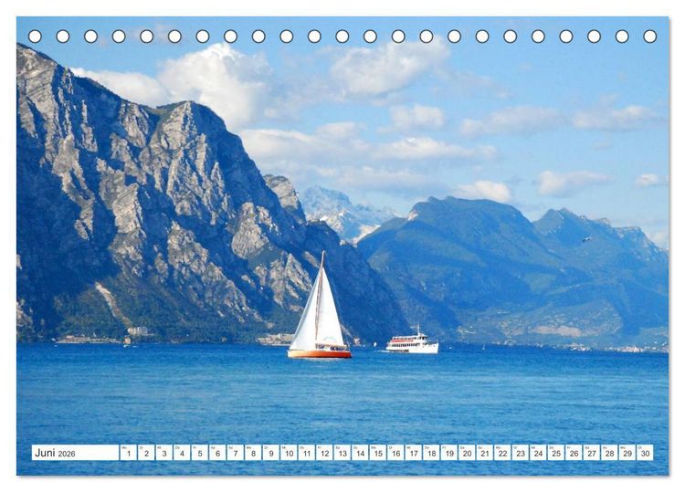 Produktbild: Traumkulisse Gardasee (Tischkalender 2026 DIN A5 quer), CALVENDO Monatskalender