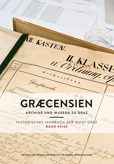 Produktbild: Graecensien Historisches Jahrbuch der Stadt Graz Band 45/46