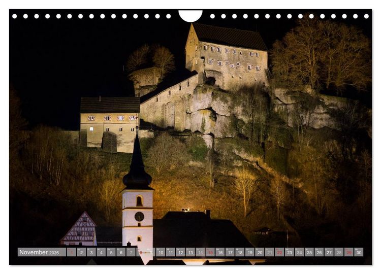 Produktbild: Burgenlandschaft Fr&auml;nkische Schweiz (Wandkalender 2026 DIN A4 quer), CALVENDO Monatskalender