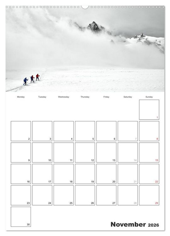 Produktbild: EXPLORING ALPS (High Quality Premium Wall Calendar 2026 DIN A2 portrait),CALVENDO 12 Month Wall Calendar
