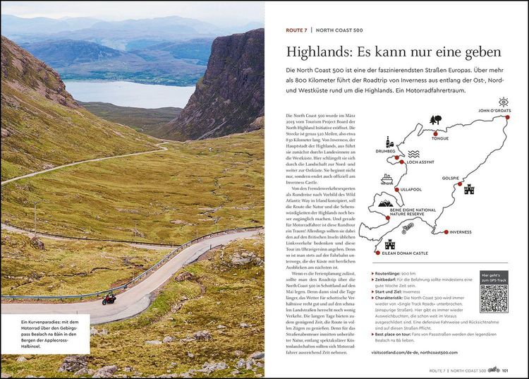 Produktbild: KUNTH Abgefahren, Die sch&ouml;nsten Bikertouren Europas K&uuml;sten
