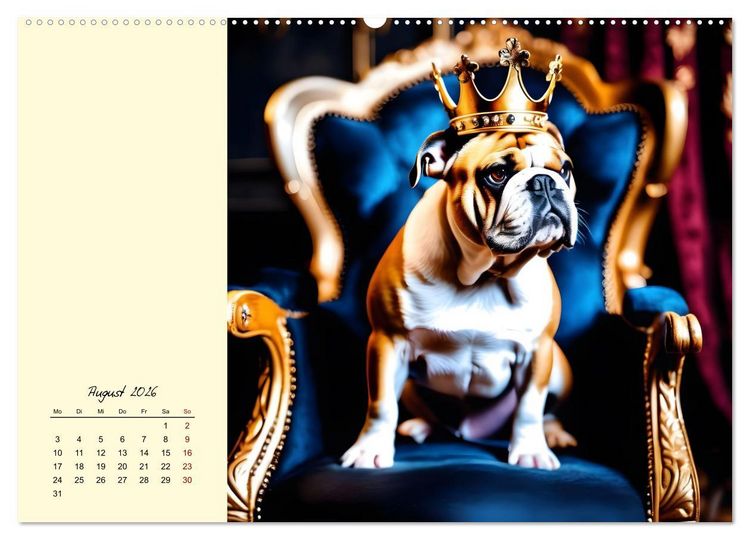 Produktbild: Gut beh&uuml;tete Hunde (Wandkalender 2026 DIN A2 quer), CALVENDO Monatskalender
