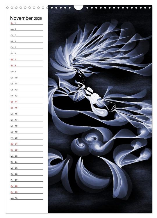 Produktbild: Textile Gewebekunst (Wandkalender 2026 DIN A3 hoch), CALVENDO Monatskalender