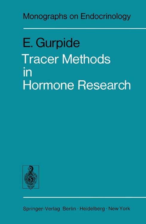 Produktbild: Tracer Methods in Hormone Research