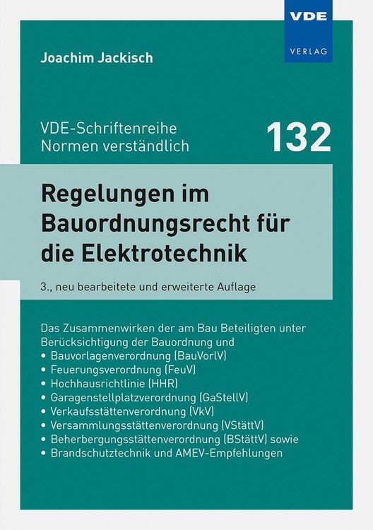 Produktbild: Regelungen im Bauordnungsrecht f&uuml;r die Elektrotechnik